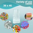 thumbnail image 2 of Pack of 250 Flat Poly Bags 36 x 46. X-Large Jumbo Clear Bags 36x46. Thickness 1.25 mil. Plastic Bags for Storing and Transporting. Ideal for Industrial, Food Service and Health Needs., 2 of 6