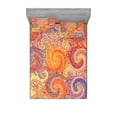 thumbnail image 2 of Ambesonne Abstract Fitted Sheet & Pillow Sham Set, Grunge Sun Boho, Twin, Multicolor, 2 of 3