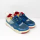 thumbnail image 2 of Ni - ke Ni - ke Boys Air Jordan 4 DR6953-400 Blue Basketball Shoes Sneakers Size 1Y, 2 of 5