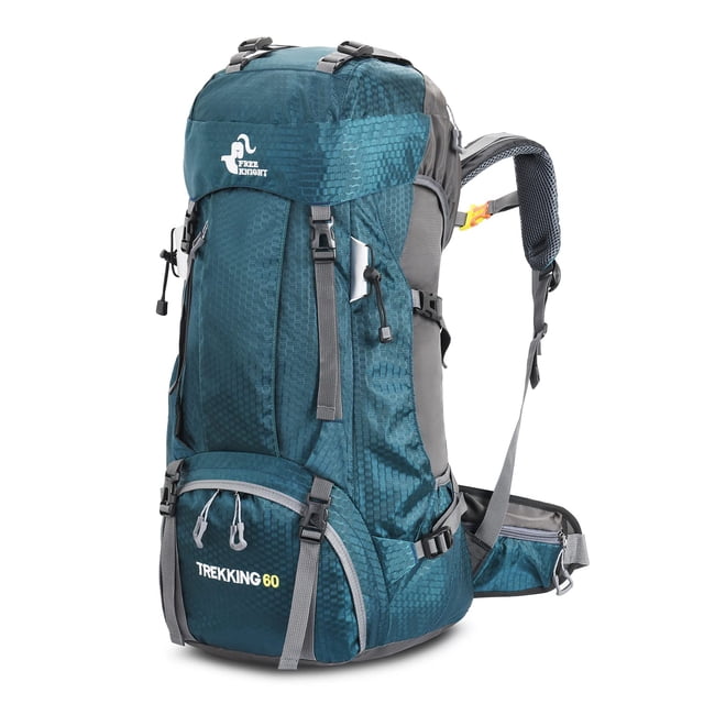 Mochila Bseash Impermeable de 60L para Senderismo y Camping con Funda para Lluvia