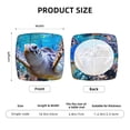thumbnail image 6 of Easygdp Sea Turtle Swims Square Chair Cushion Cover Stretch Chair Seat Covers Removable Washable for Hotel, Bedroom, Office, 6 of 9