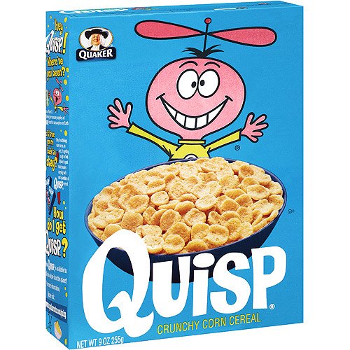 Quaker Quisp Crunchy Corn Cereal, 9 oz