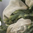 thumbnail image 4 of Sliver Deco Mesh Christmas Ribbon 20-Inch Wide, Metallic Glitter Wire Mesh Netting for Tree Decorating, Wreath Making, Garland Crafting and Holiday Bow Designs (10-Yard Roll), 4 of 4