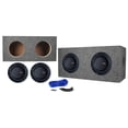thumbnail image 1 of (2) Memphis Audio MOJO MJM622 6.5" 1400w Competition Subwoofers+Sealed Sub Box, 1 of 10