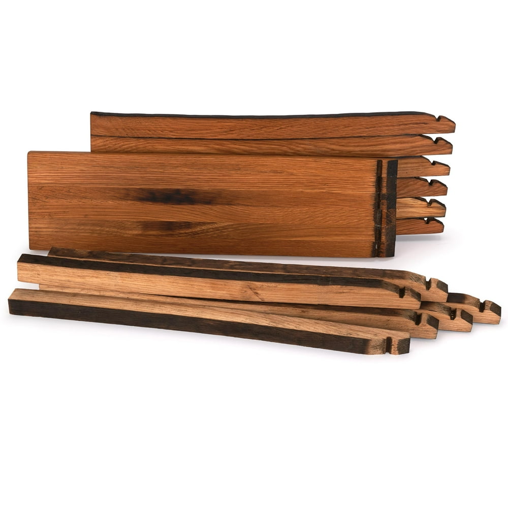 Whiskey Wood Bourbon Whiskey Barrel Staves Cutting Board Kit, Small