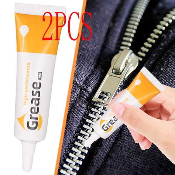 Zipper Lubricant,Zipper Wax,Multi-Purpose Lubricants,Easy-To-Apply Lubricant Zipper Grease, Transparent Instant Long Lasting Zipper Grease, Multifunctional Lock Core Lubrication And Maintenance 10g