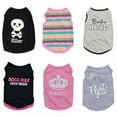 thumbnail image 7 of Summark Pet Puppy dog Summer Small Dog Cat dogs pets clothing Cotton T Shirt Apparel Clothes Dog Rule Vest, 7 of 7