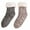 2 Pair Black White/Coffee White, variant on Men's Slipper Socks with Grips Non Slip Soft Fuzzy Cozy Fleece Lined Cable Knit Socks for Cold Winter