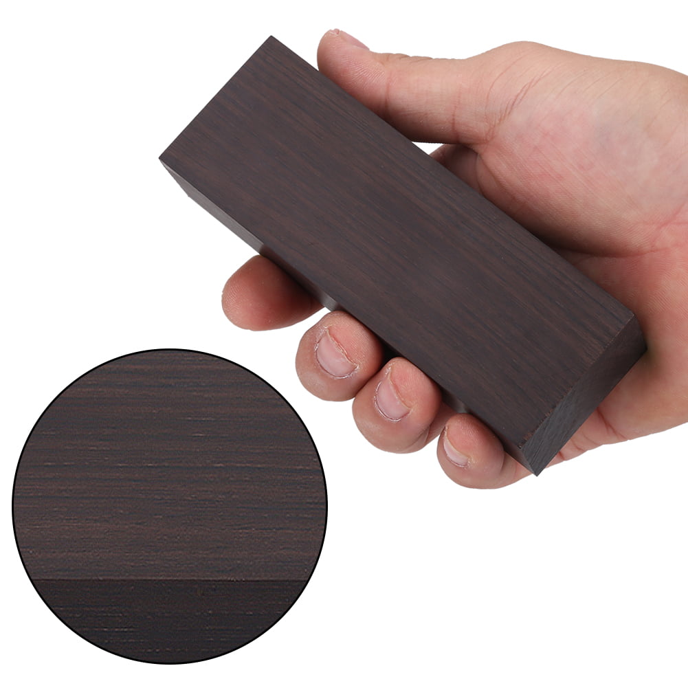 Yosoo Health Gear 12x4x2.5cm Black Ebony Wood Lumber Blank Material de Bricolaje para Instrumentos de música Herramientas Ebony Wood Lumber Original Wood Timber 