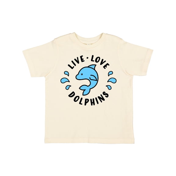 Inktastic Live Love Dolphins Boys or Girls Toddler T-Shirt