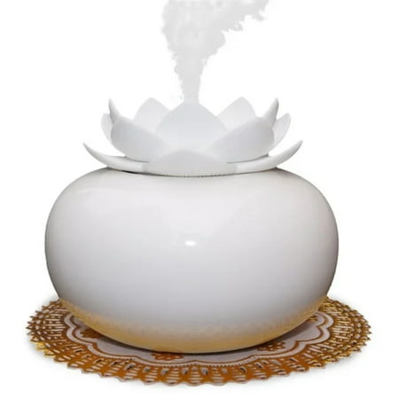 

Lotus Air Humidifier Diffuser Office Yoga Aromatherapy Essential Oil Diffuser Mini USB Ceramics Mist Maker