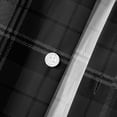 thumbnail image 6 of hotojiny Men's Long-Sleeve Shirt Casual Regular-Fit Plaid Shirt Vintage Button Front Work Casual Collared Top(Black,Small), 6 of 7