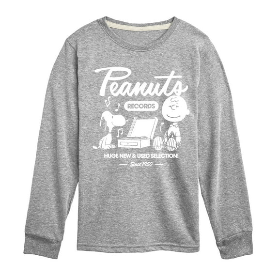 Peanuts - Snoopy Charlie Brown Records - Toddler & Youth Long Sleeve Graphic T-Shirt