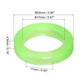 thumbnail image 2 of Uxcell 24mm Silicone Identifier Coding Tags Sleeve Key Cap Rings Cover, Light Green 20 Pack, 2 of 6