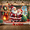 2A, variant on Santa Claus Theme Christmas Banner Red Green Color Santa Claus Display Festive Design Christmas Tree Pattern Xmas Backdrop for Christmas Party Home Decoration Indoor Celebration
