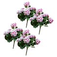 thumbnail image 1 of Artificial Geraniums Silk Flowers Heads Table Centerpiece Garden Wedding Prof, 1 of 9