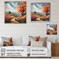 thumbnail image 4 of Designart "Netherlands Tulip Tapestry Rows Orange and Blue" Landscapes Canvas Art Print, 4 of 5