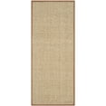 thumbnail image 3 of SAFAVIEH Natural Fiber Arbor Bordered Runner Rug, Natural/Brown, 2'6" x 12' - Coastal Design, Natural & Brown, Seagrass, Ideal for Entryway, Kitchen, Living Room, Office, Hallway, 3 of 11