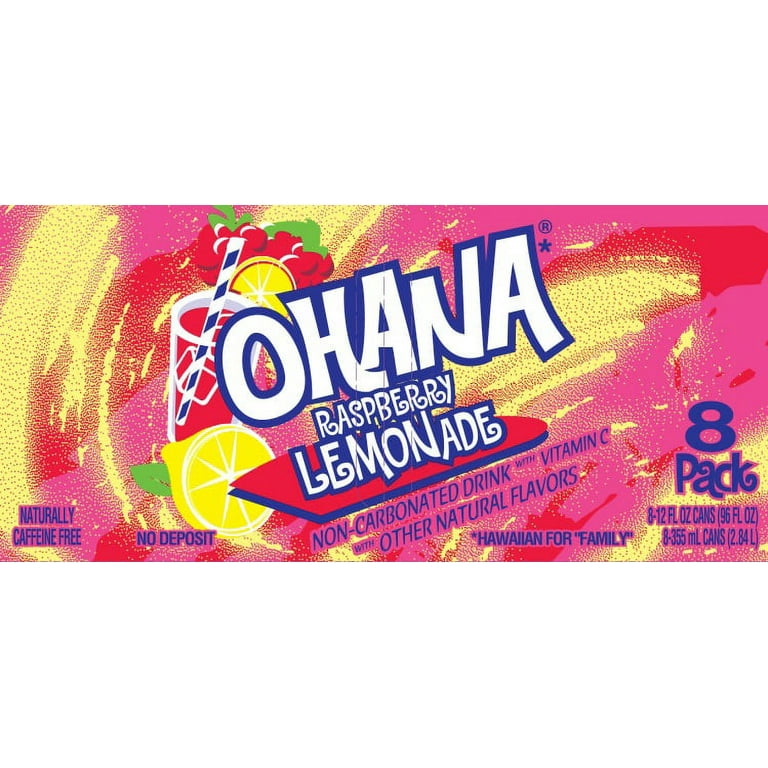 Faygo 8pk Ohana Raspberry Lemonade - Walmart.com