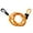 Orange, variant on Kayak Paddle Leash Lanyard 39.37 Inch Adjustable, Kayak Safety Rod Leash Fishing Rod Tether Holder Clip, Bungee Shock Cord Hook Paddle Leash with Carabiner, Kayaking Gear Accessories, Blue