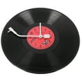 thumbnail image 3 of European Retro Nostalgic Ultra-Quiet Clock Vinyl Record Personality Wall Clock Cafe Bar Decorative Wall Clock, 3 of 8