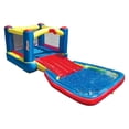 thumbnail image 1 of Banzai Bounce N Splash Outdoor Water Park Aquatic Activity Play Center, 1 of 11