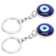 thumbnail image 3 of 2 llaveros de mal de ojo, amuleto de esmalte de colores de aleación duradero para protección de la buena suerte, 3 of 12