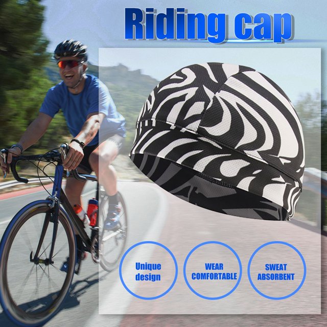 EGNMCR Helmet Lining Sweat Wicking Cap Running Cap Bike Cap 1 Piece Sports cap