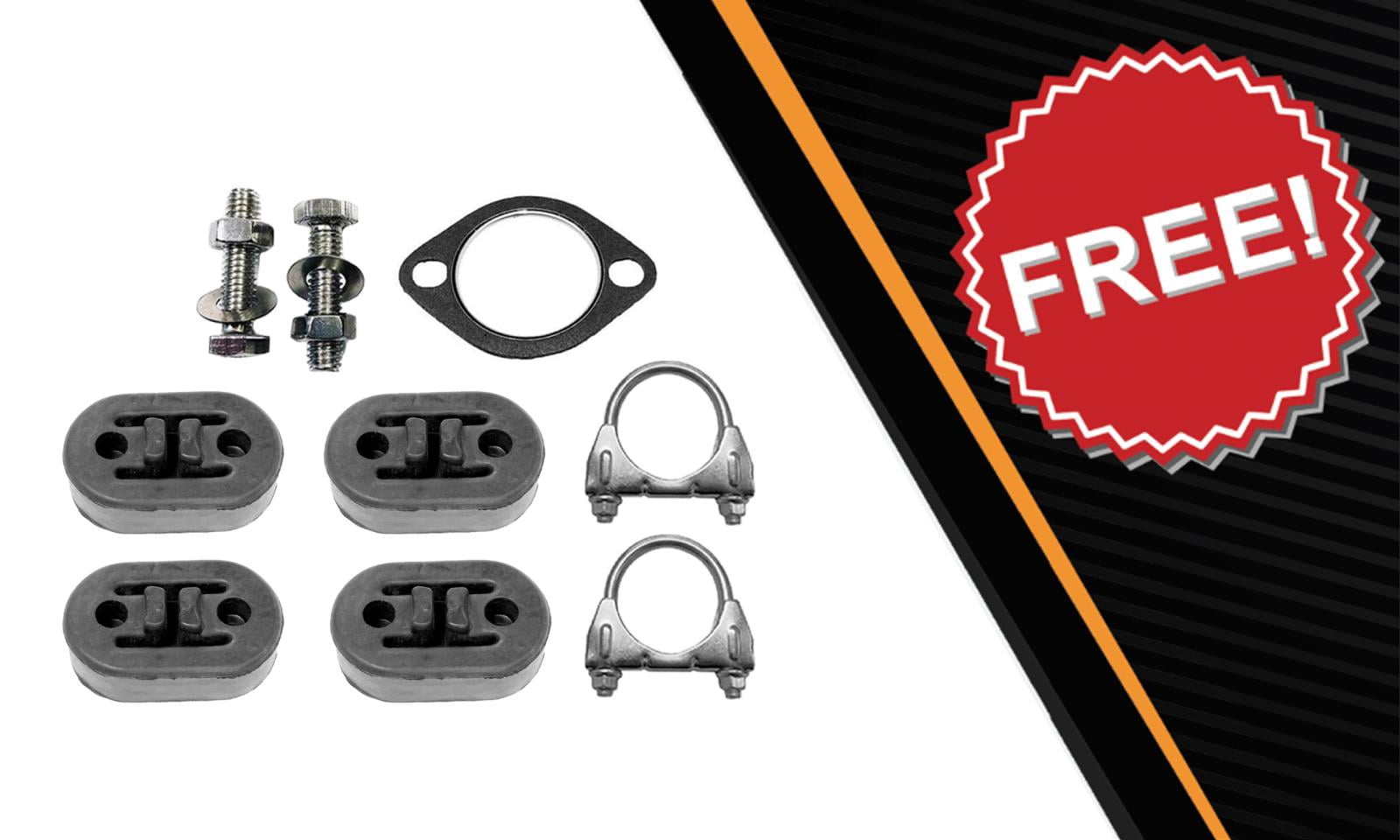 Northeastern Exhaust Resonator & Muffler Fits 2006-2011 Chevrolet HHR 2.2L - Direct Fit | Stainless Steel System Kit
