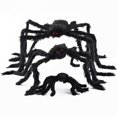 thumbnail image 4 of Halloween Giant Spider Decorations, 3Ft Large Fake Spider with Hairy, Spider Realistic Scary Prank Props for Indoor Outdoor Yard Party Halloween Decor, 4 of 20