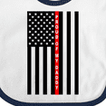 thumbnail image 4 of Inktastic Firefighter Daddy Flag Boys or Girls Baby Bib, 4 of 4