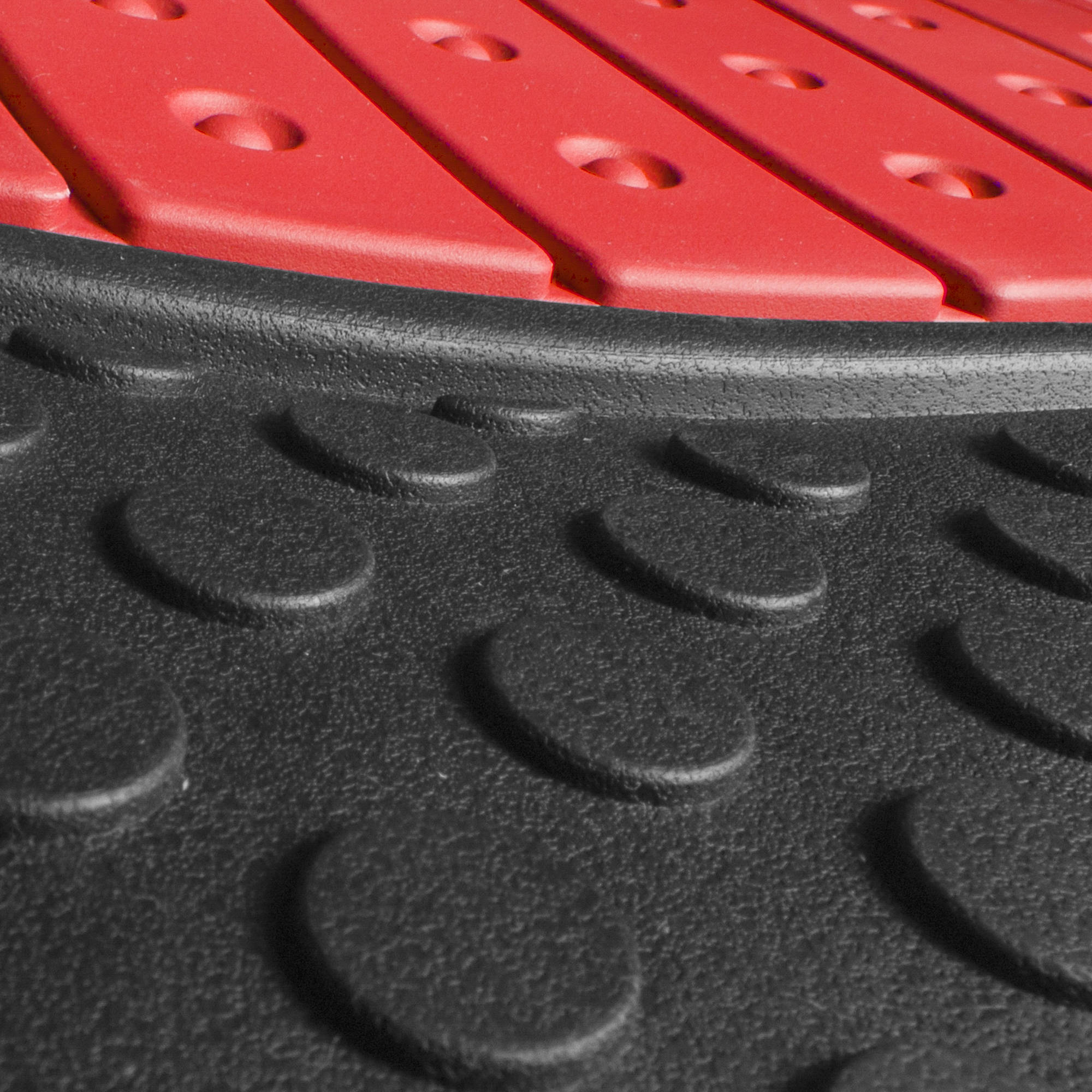 FH Group Universal Rubber Floor Mats, Red, 3-Piece photo 5