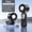 Black, variant on Foldable Neck Hanging Cooling Fan, TEC Superconduct Refrigeration, 100 Gears, 4000mAh Battery, Handheld & Desktop Personal Air Conditioner for Travel & Sports
