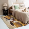 thumbnail image 4 of Washable Rugs 3x5 Cow Rug & Home Decor - Front Door Mat Indoor Entrance, Sunflower Cattle Rugs for Entryway, Non Slip Soft Small Area Rug, Farm Animal Carpet & Room Decorations Y-&206, 4 of 7