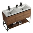 thumbnail image 4 of Fine Fixtures  Urbania Collection Bathroom Vanity Walnut 48" - Double Sink Matte,N/A, 4 of 5