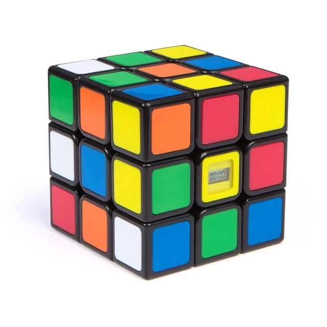Juego de rompecabezas Spin Master Rubik's Timer Cube 3x3 Brain Teaser