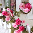 thumbnail image 4 of Muyoka 7 rosa rosa guirnalda flor seda artificial rosa flor floral falso vid Navidad guirnalda fiesta boda decoración Muyoka Hogar, 4 of 7