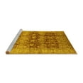 thumbnail image 2 of Ahgly Company Machine Washable Indoor Rectangle Oriental Yellow Industrial Area Rugs, 8' x 12', 2 of 4