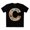 Black, variant on Letter C Graphic Design Tee Unisex 100 Cotton With Antique Gold Letters Artwork T-Shirt