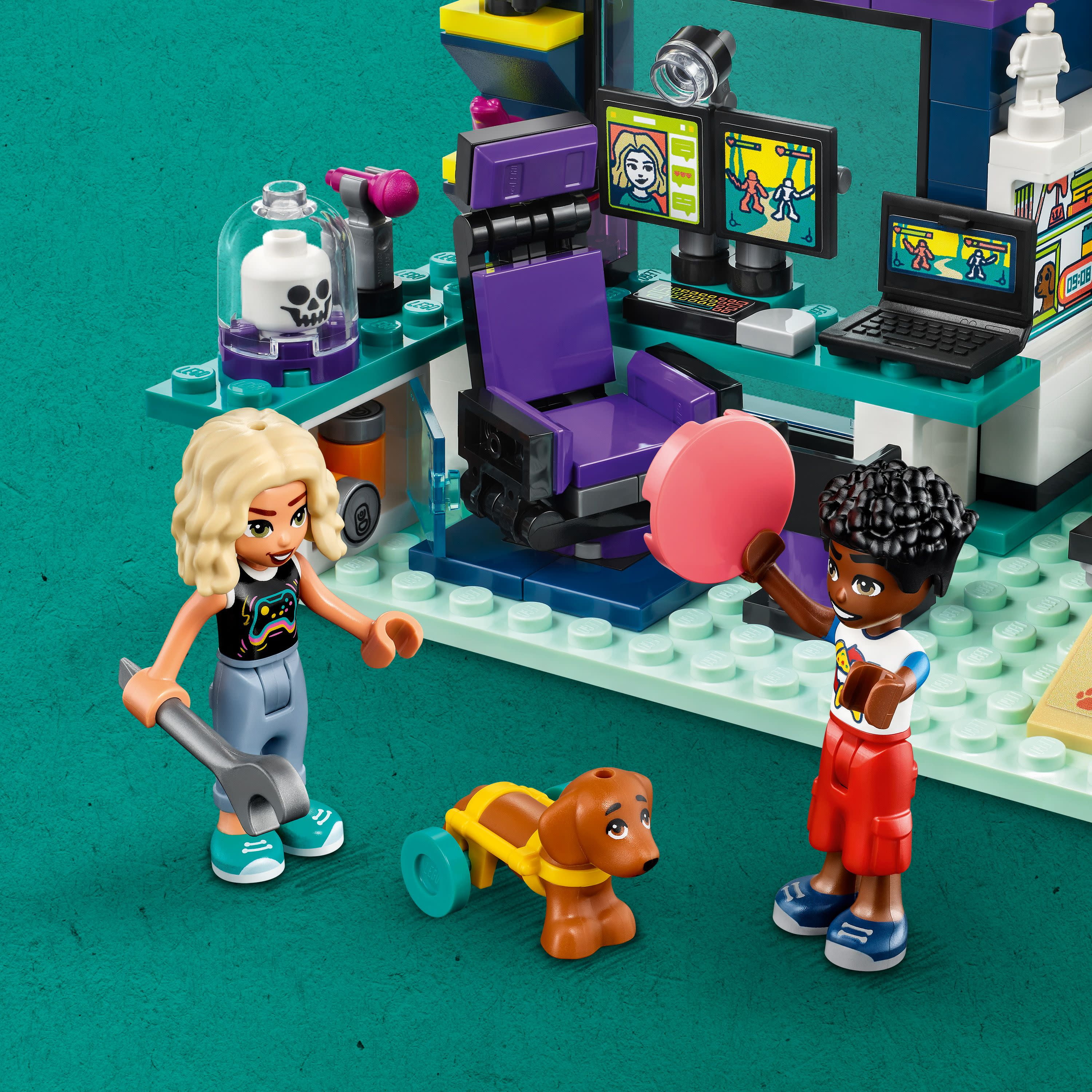 LEGO Friends 41755 La Chambre de Nova, Jouet sur Le Thème du Gaming, à  Collectionner avec la Mini-Poupée 2023 Zac et Chien Pickle, Idée Cadeau  Enfants