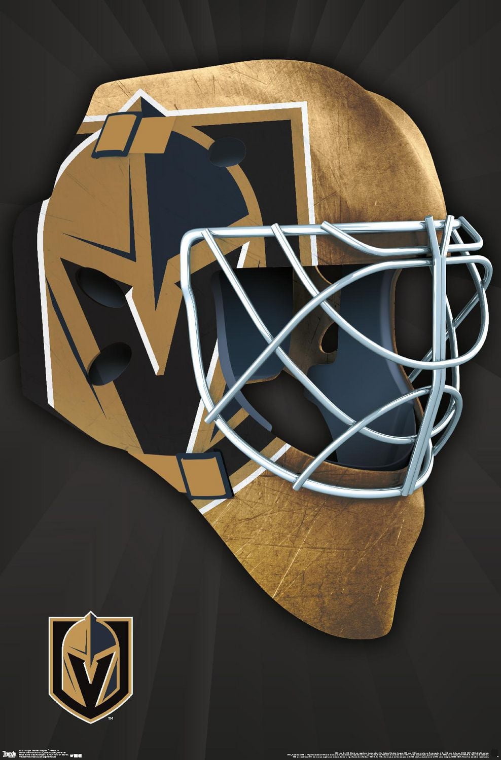 NHL Vegas Golden Knights - Mask 17 Wall Poster, 22.375" x 34"