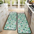 thumbnail image 4 of Kitchen Rugs Sets Of 2,Light Green Christmas Village Pattern Anti Fatigue Kitchen Mat Rugs Non Slip Washable,Decorative Kitchen Floor Mats for Kitchen,Sink,Laundry,17"x47"+17"x47", 4 of 5