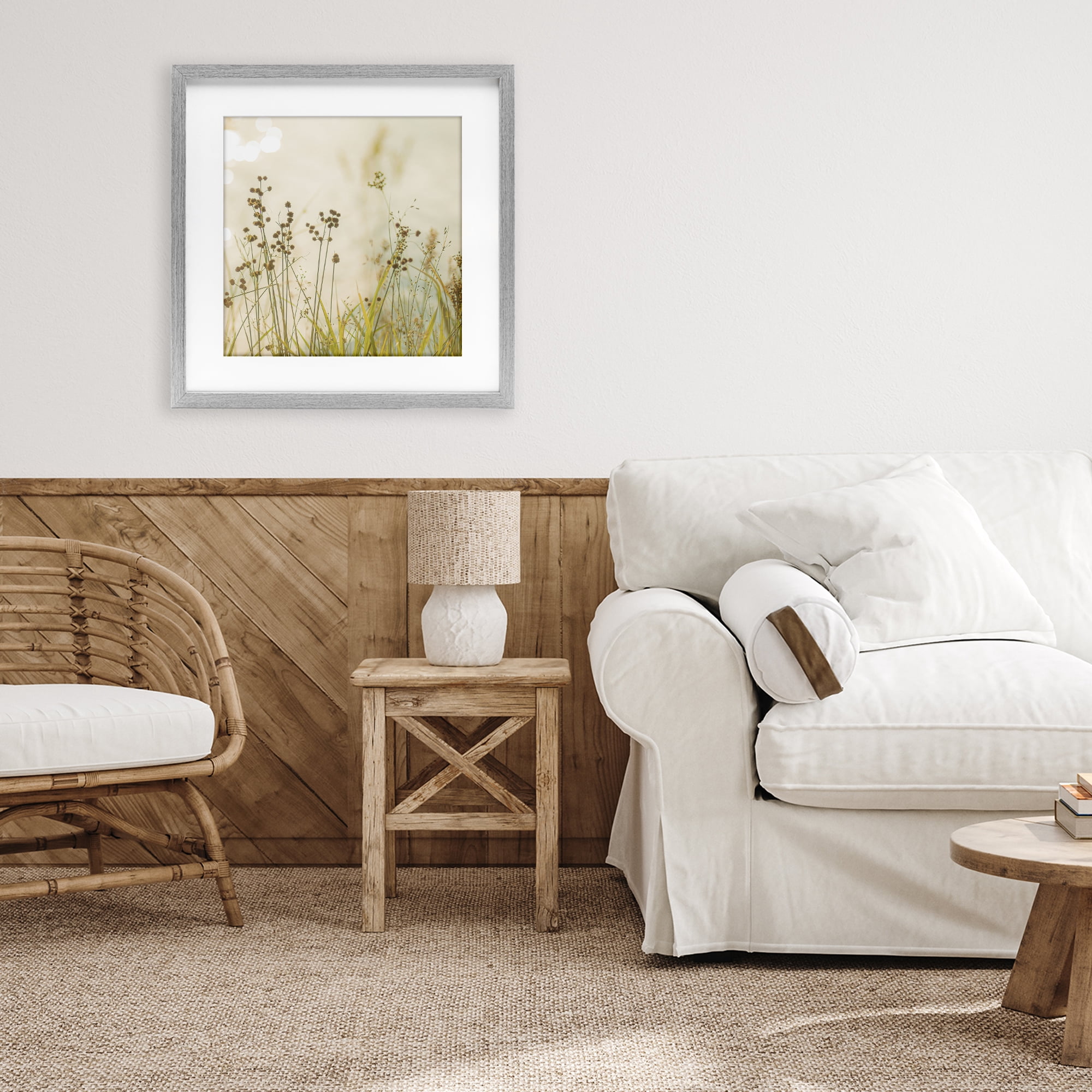 Stupell Industries Country Afternoon Walk Gray Framed Print Under Glass, design by Erin Marie