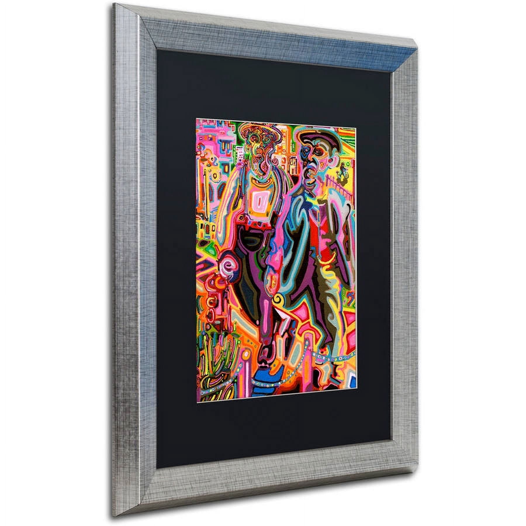 Trademark Fine Art "Thugs" Canvas Art by Josh Byer, Black Matte, Silver Frame