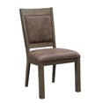 thumbnail image 2 of Pemberly Row Dining Side Chair in Brown Wood Finish by Pemberly Row, 2 of 7