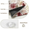 thumbnail image 6 of Red Spring Floral Round Area Rug 7Ft Washable Circle Rugs for Dorm Laundry Room, Elegant Pastoral Flowers Watercolor Non-Slip Carpet Floor Mats Indoor Outdoor Carpet Runner Aesthetic Home Decor, 6 of 8