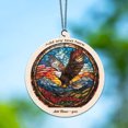 thumbnail image 6 of July Freedom Eagle Stained Glass Suncatcher Ornament – Ornament Gift for Family, Friends, Men & Women, Christmas 2025 Keepsake, 6 of 6