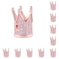 thumbnail image 2 of Cuentas para hacer pulseras Minnieouse espaciadores de joyería con agujeros grandes dijes pequeños con adornos de diamantes Tipo 3 10piezas, 2 of 5