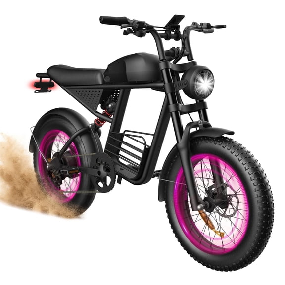Electric Bike for Adults, 750W Peak 1500W Motor, 20"x4" Fat Tire, E Mountain Bike, 48V/15.6AH Battery,UL2849