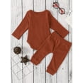 thumbnail image 6 of Dooleck Unisex Baby Clothes Outfit Ribbed Bodysuit Halen Pant Female Sleepwear, 6 of 6